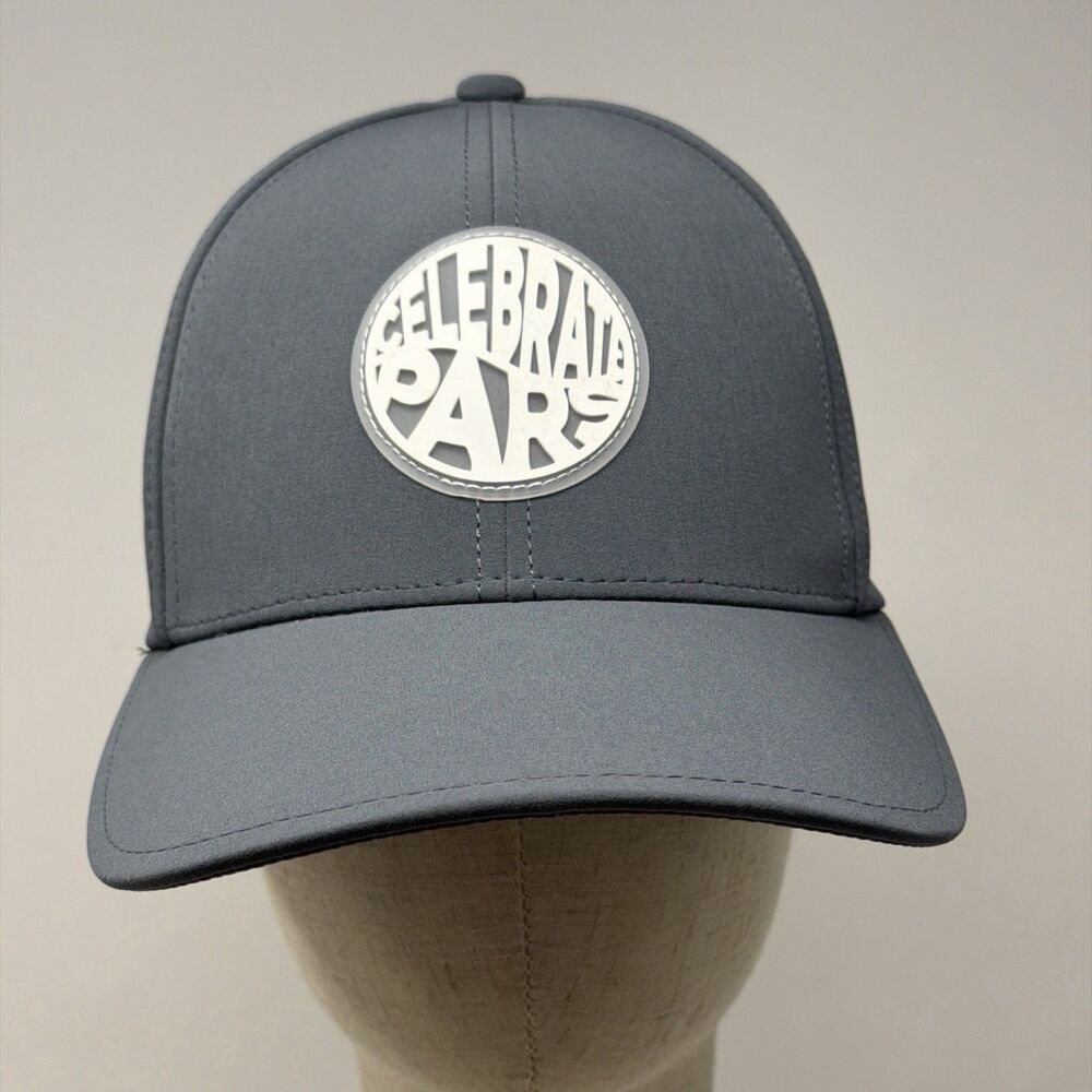 Swannies Golf Celebrate Pars Hat Gray Snapback Adjustable Performance Cap